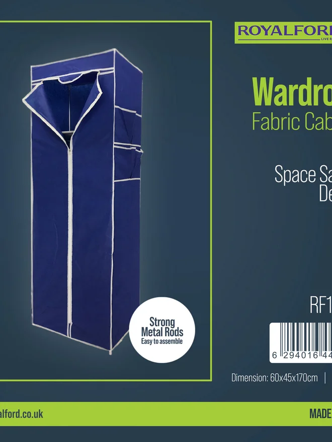 رويال فورد Royalford Wardrobe Fabric Cabinet with Zipper RF12427